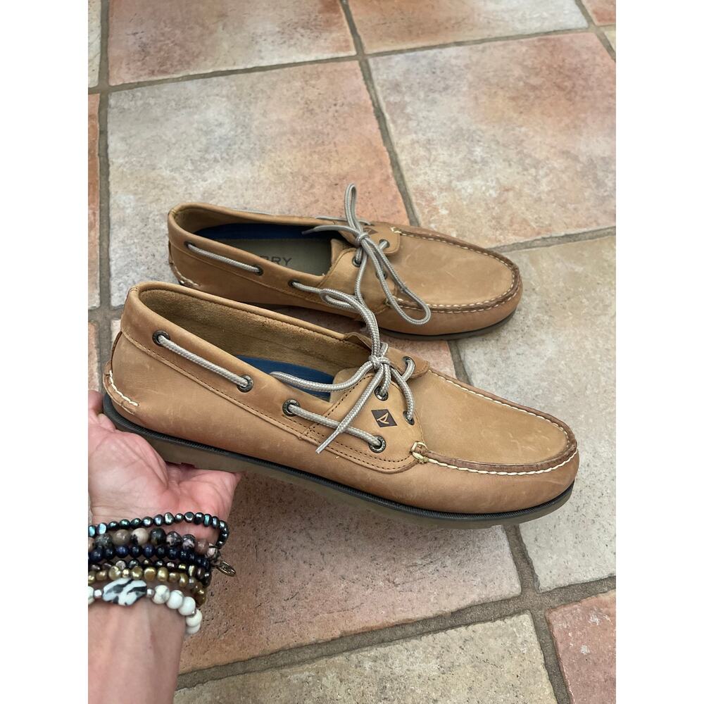 Sperry leather top cider shoes, size 12